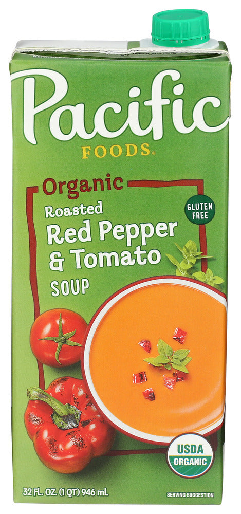 Pacific Foods Organic Roasted Red Pepper & Tomato Soup - 32 oz