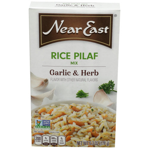 Near East Rice Pilaf Mix - Garlic & Herb - 6.3 oz