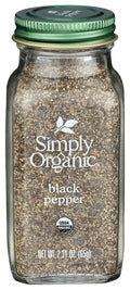 Simply Organic Black Pepper - 2.31 oz