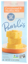 Pamelas Mix Corn Bread & Muffin - 12 oz
