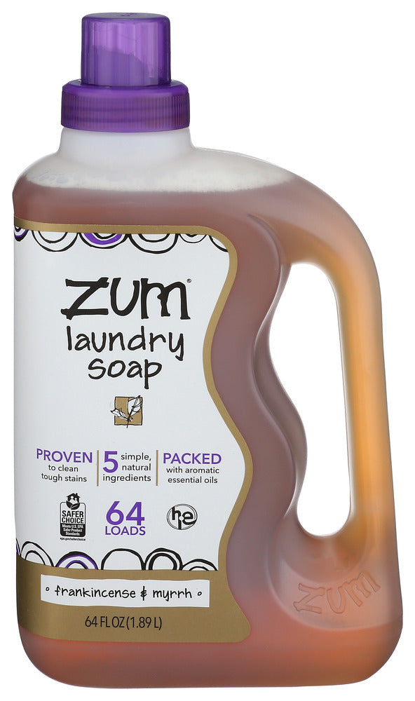 Zum Laundry Soap – Frankincense & Myrrh (64 fl oz / 1.89 L)