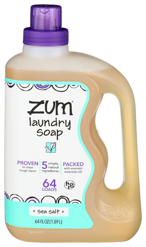 Zum Laundry Soap – Sea Salt (64 fl oz / 1.89 L)