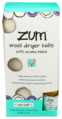 Zum Wool Dryer Balls – Sea Salt (8.5 oz)