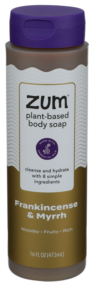 Zum Plant-Based Body Soap - Frankincense & Myrrh (16 oz)