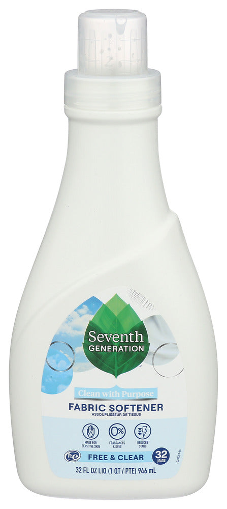 Seventh Generation Fabric Softener – Free & Clear (32 oz / 946 mL)