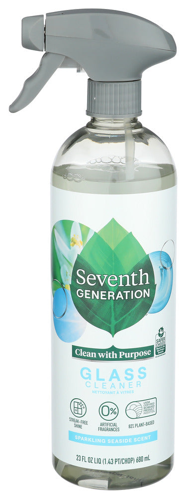Seventh Generation Glass & Surface Cleaner – Sparkling Seaside (23 oz / 680 mL)