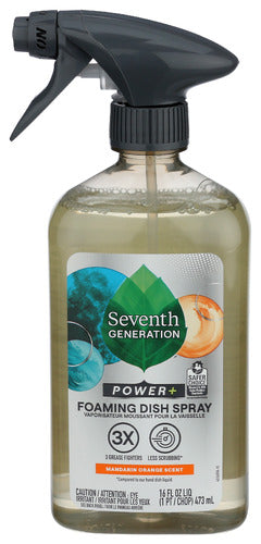 Seventh Generation Spray Dish Foam – Orange (16 fl oz / 473 mL)