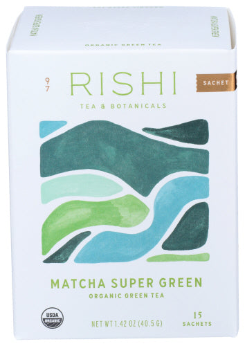 Rishi Matcha Super Green Organic Green Tea - 15 Sachets