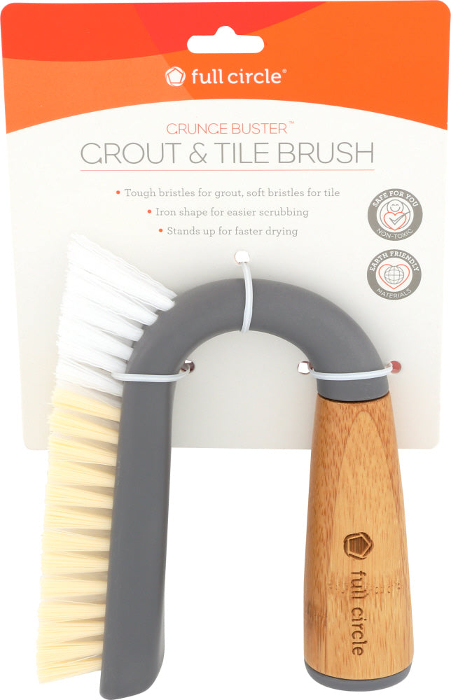 Full Circle Home Grout & Tile Brush – Grey (1 ea)