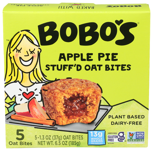 Bobo's Oat Bars Apple Pie Stuff'd Oat Bites - 5Ct | 6.5 oz