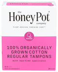 The Honey Pot Company Regular Tampons – Organic Cotton (18 Count)