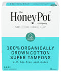 The Honey Pot Company Super Tampons – Organic Cotton (18 Count)