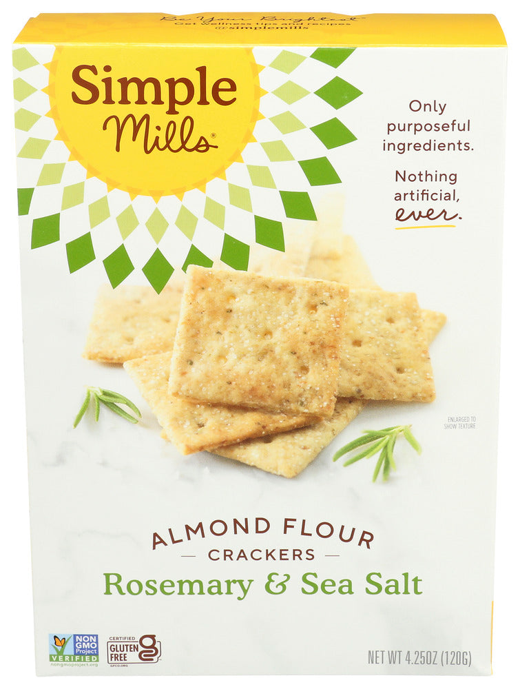 Simple Mills Almond Flour Crackers Rosemary & Sea Salt - 4.25 oz