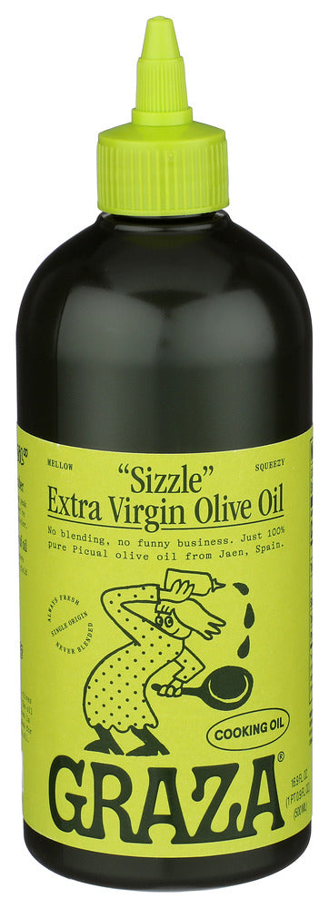 Graza Extra Virgin Olive Oil – Sizzle (16.9 fl oz / 500 mL)